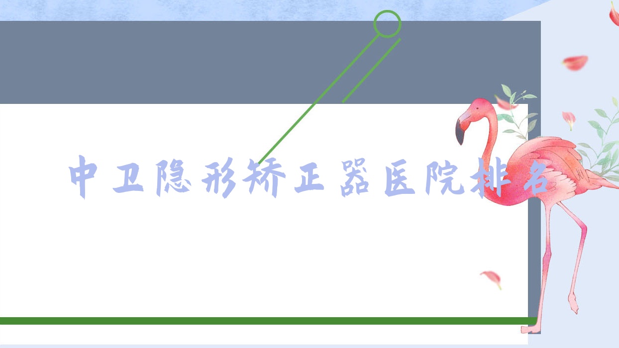 中衛(wèi)隱形矯正器醫(yī)院排名中衛(wèi)隱形矯正器明皓好又便宜
