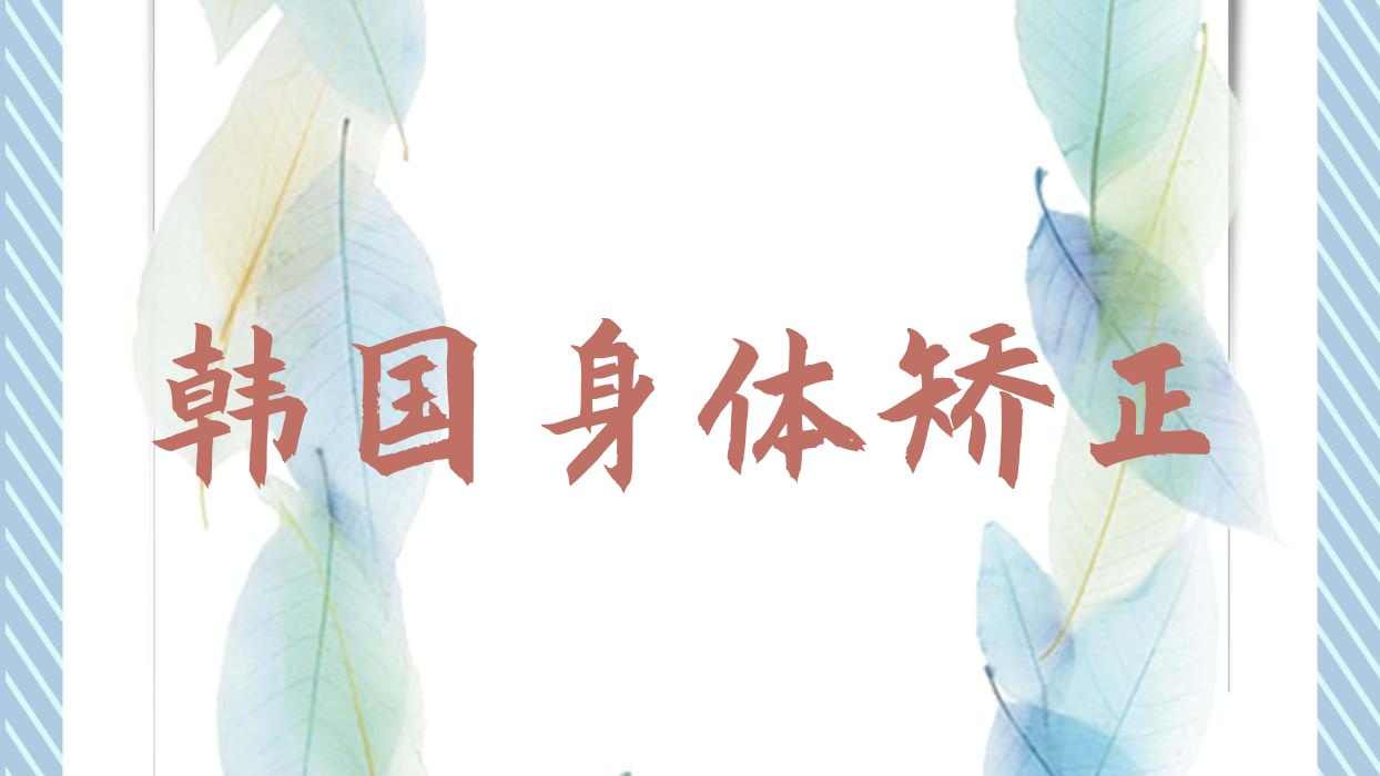 韓國身體矯正?韓國身體矯正器品牌?