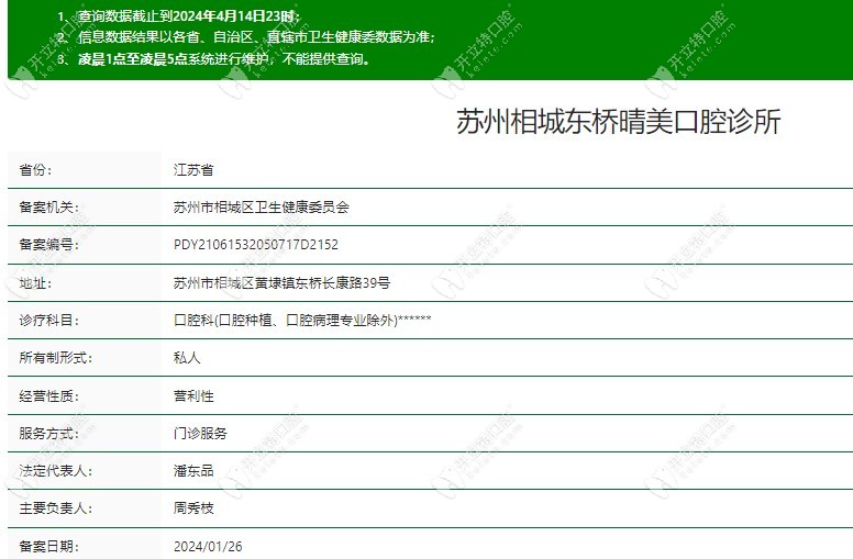 蘇州相城東橋晴美口腔診所