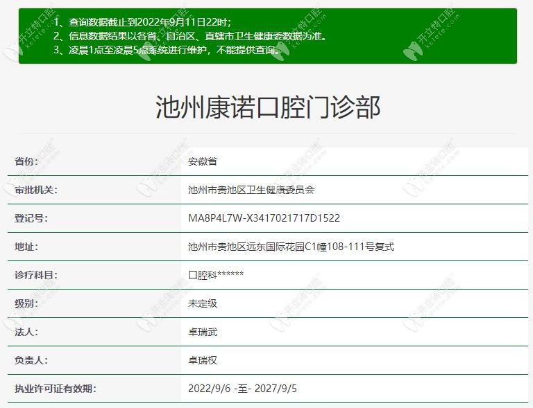 池州康諾口腔門診部