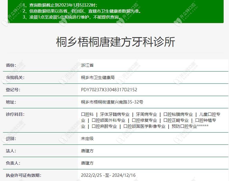 桐乡梧桐唐建方牙科诊所