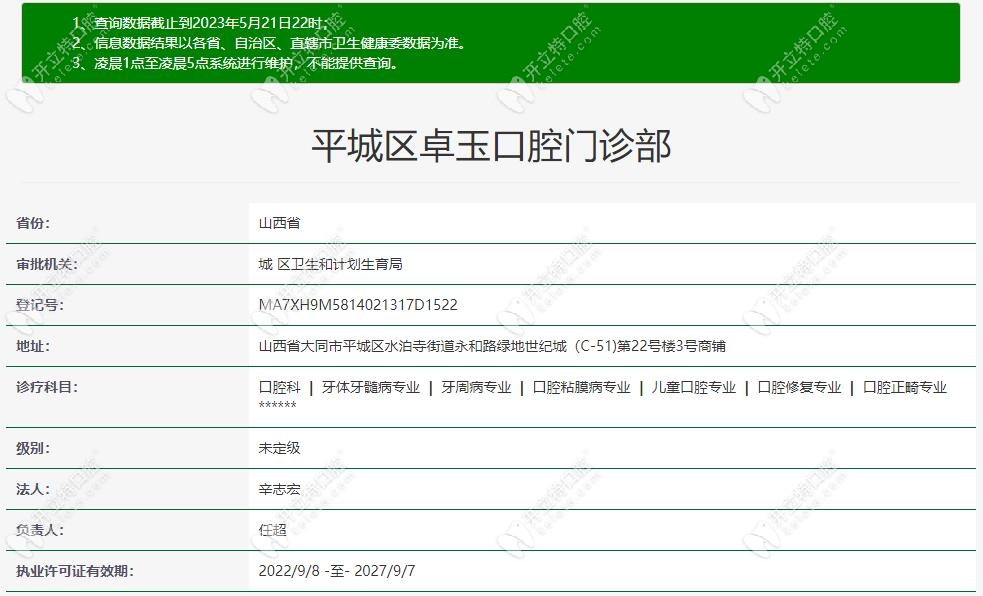 大同卓玉口腔門診部