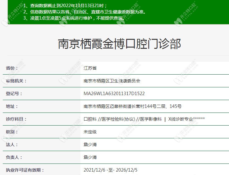 南京栖霞金博口腔门诊部