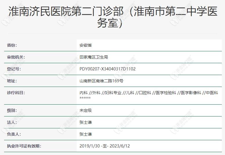 淮南济民医院口腔科