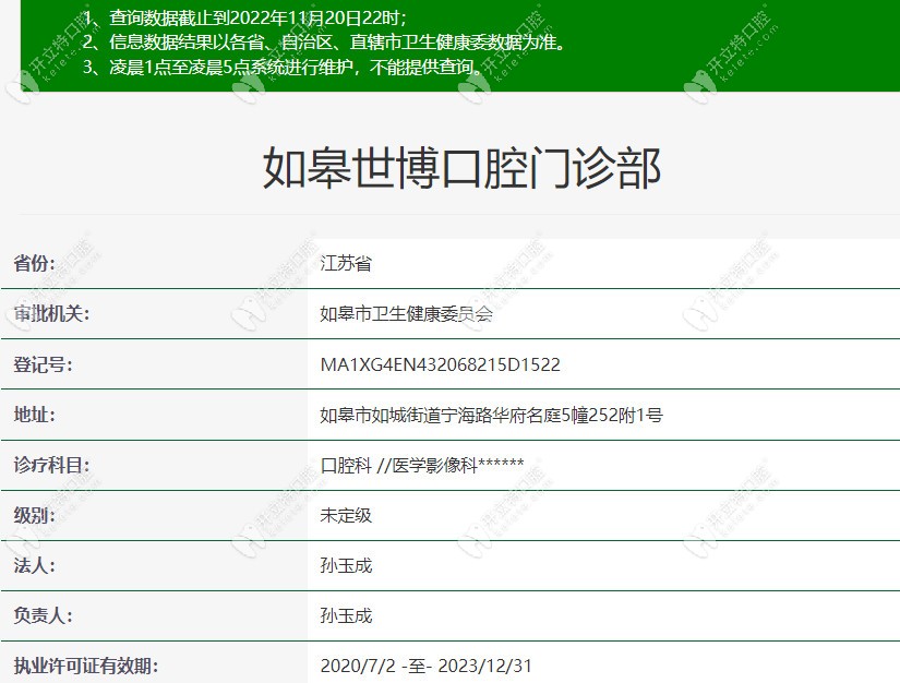 如皋世博口腔门诊部