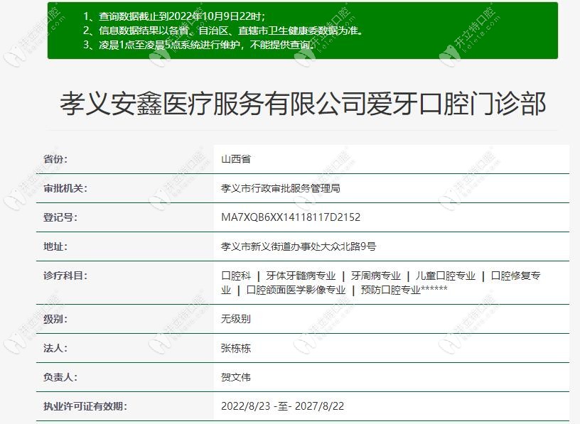 孝義愛牙口腔門診部