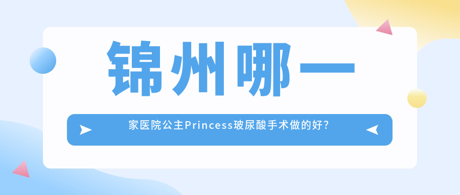 錦州哪一家醫(yī)院公主Princess玻尿酸手術(shù)做的好？嶄新錦州公主Princess玻尿酸排名TOP四醫(yī)院更新