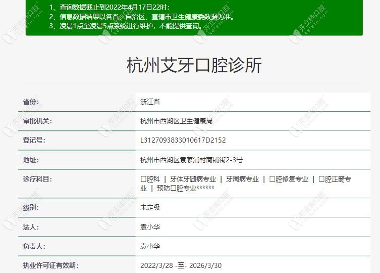 杭州艾牙口腔診所