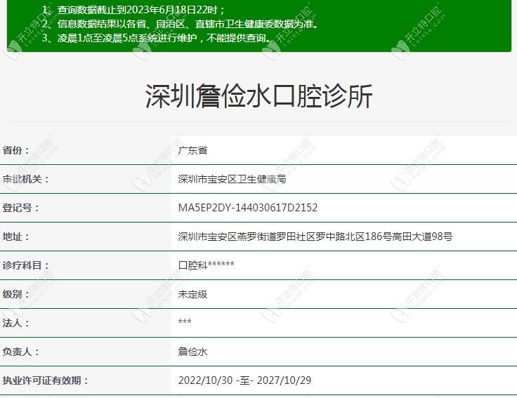 深圳詹儉水口腔診所