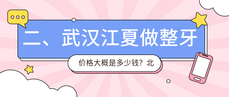 二、武漢江夏做整牙價格大概是多少錢？北綠尚2468、達(dá)爾文2750、益貝2660