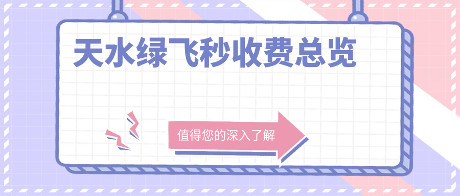 天水绿飞秒收费总览