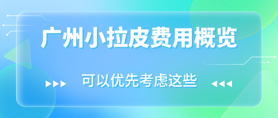 广州小拉皮费用概览