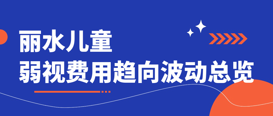 麗水兒童弱視費用趨向波動總覽
