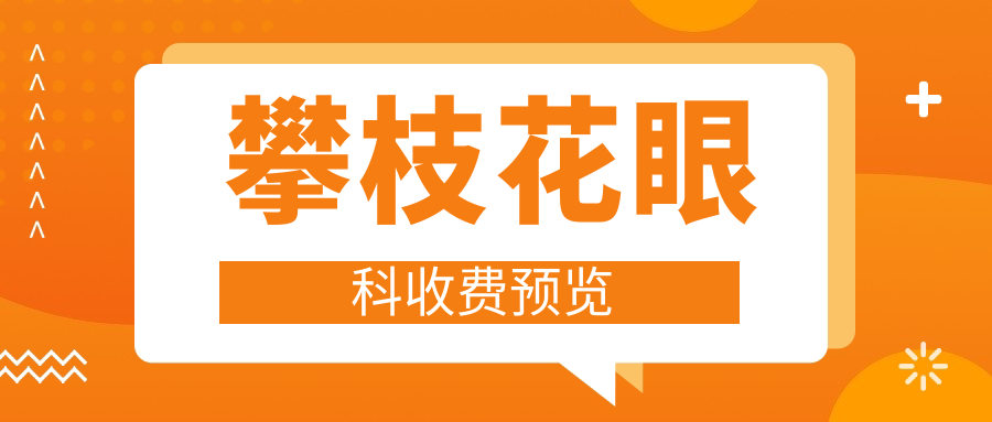 攀枝花眼科收費(fèi)預(yù)覽